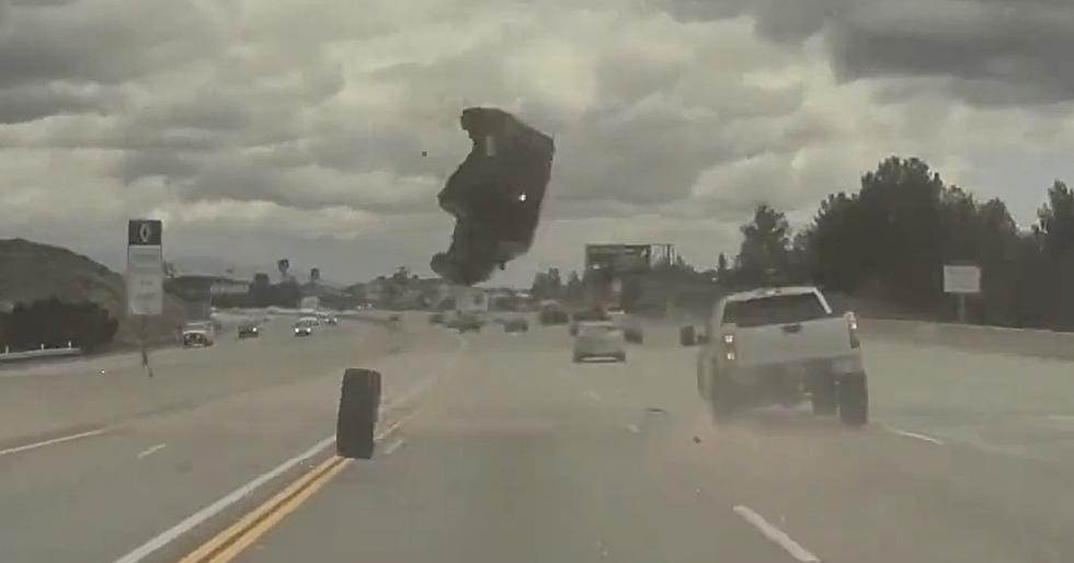 What Happens When A Truck Tire Forces Its Way Under A Car?