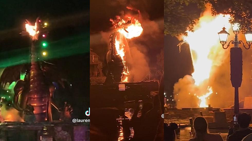 Disneyland Animatronic Dragon Catches Fire During Fantasmic Show