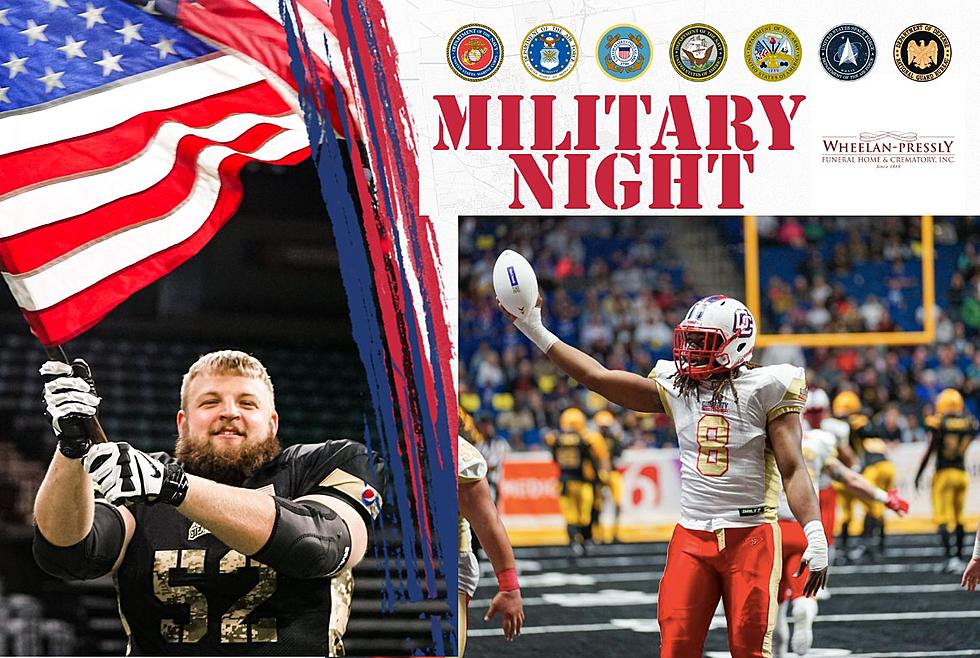 Honor Veterans And Active Duty Members With Friday Night Indoor Football In Moline