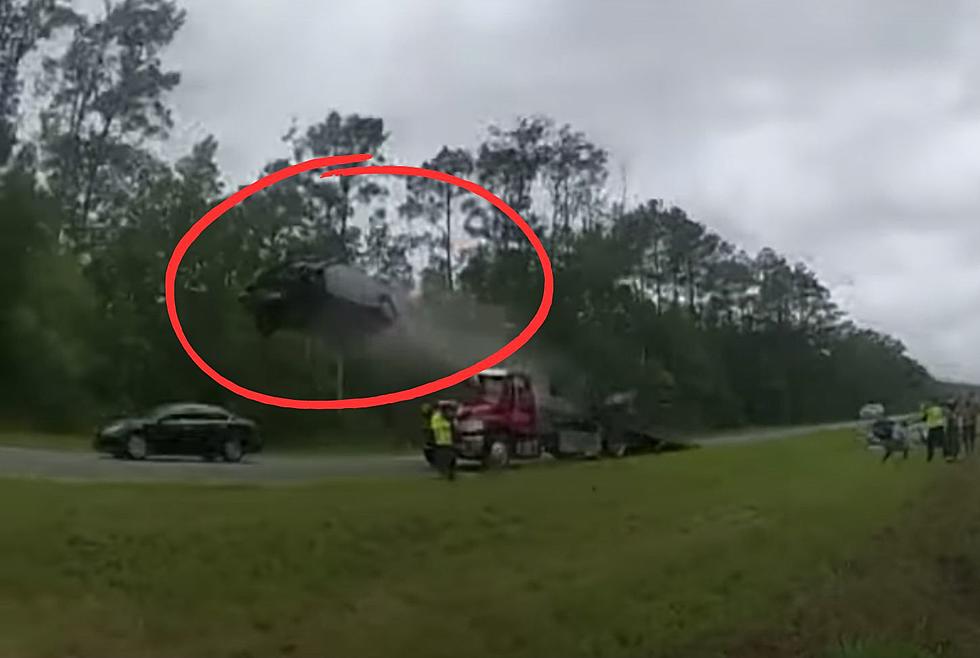 Georgia Car Flies Over Tow Truck “Dukes of Hazzard” Style