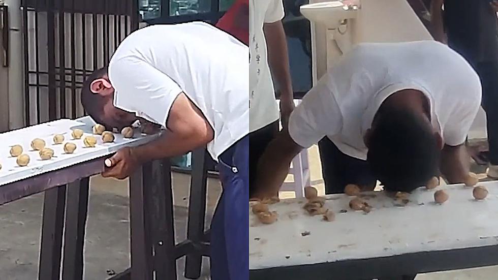 Man Breaks Record For Most Walnuts Smashed With Forehead