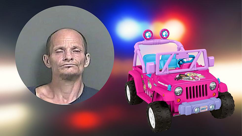 Incennes, ndiana, man was arrested for driving a Power Wheels Jeep