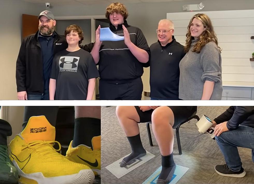 Michigan Teen With Size 24 Feet Gets Custom Made Shoes From Under Armor