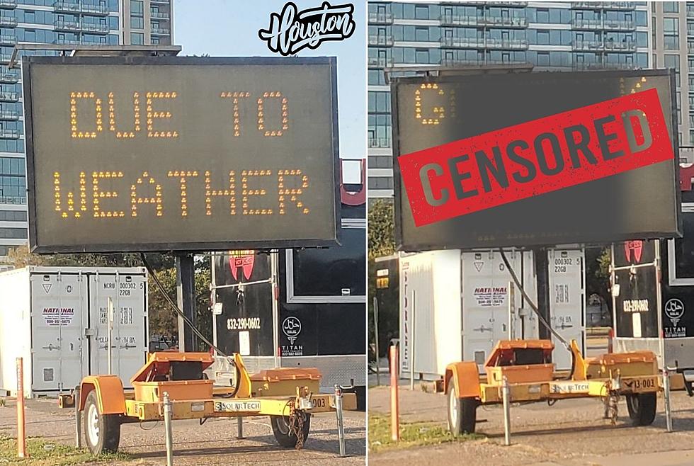 Electronic Construction Sign Displays Profanity In Houston Texas