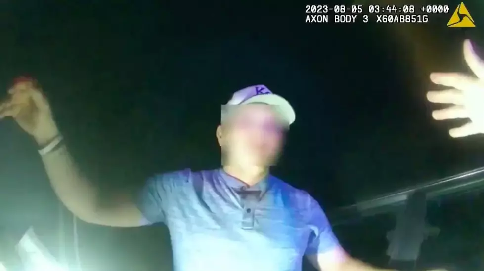 Body camera footage released Tuesday shows a Johnson County, Kansas, deputy hug a distressed driver during a traffic stop.