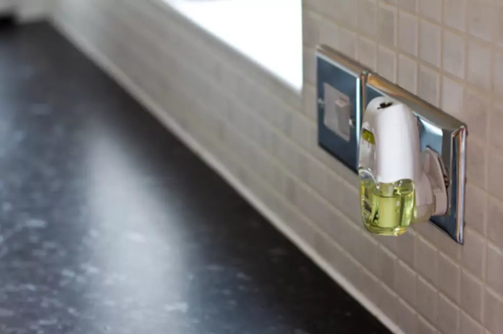 Air freshener plugged into socket in a clean tidy kitchen