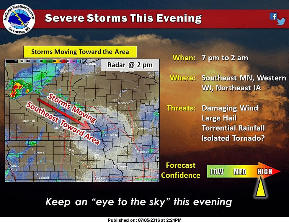 Updated Storm Prediction for Tonight