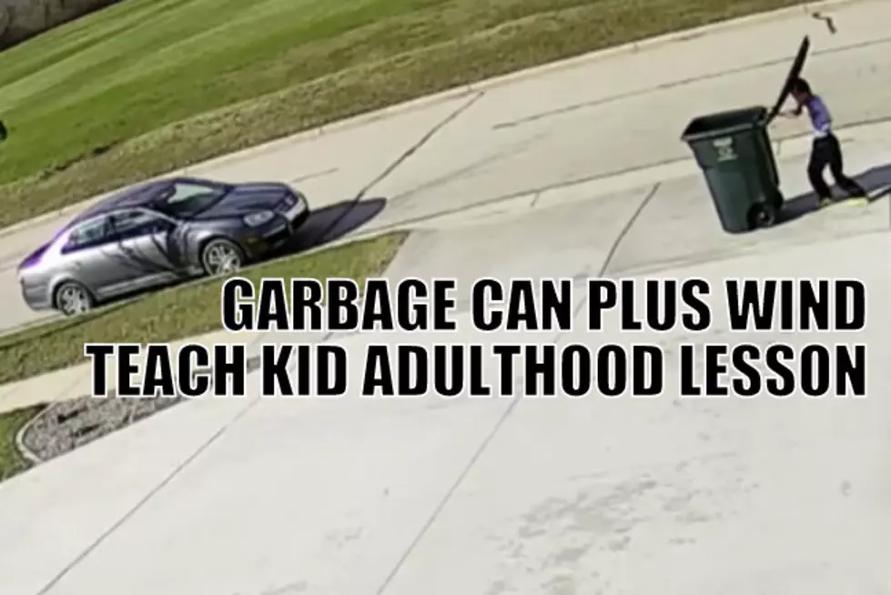 Kid Gets Valuable Life Lesson from Garbage Can [Video]