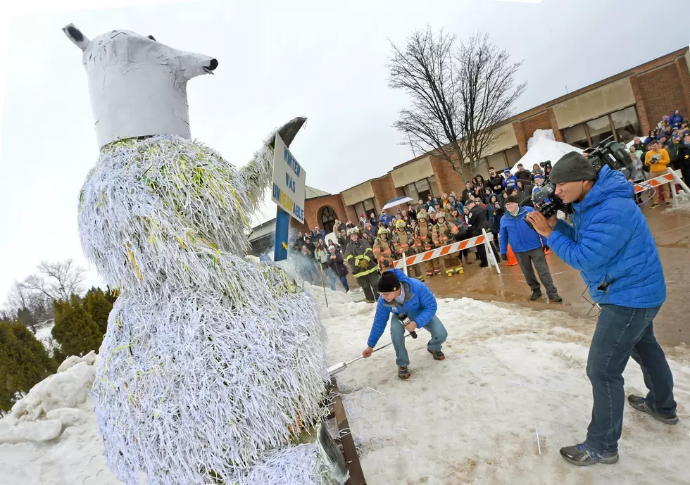 University Burns Snowman to Tell Winter to Go Home (WATCH)