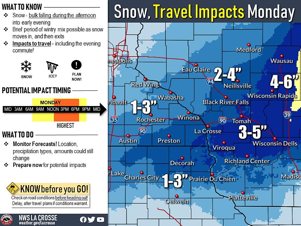 Rochester&#8217;s Monday Drive Home Could Be Tricky