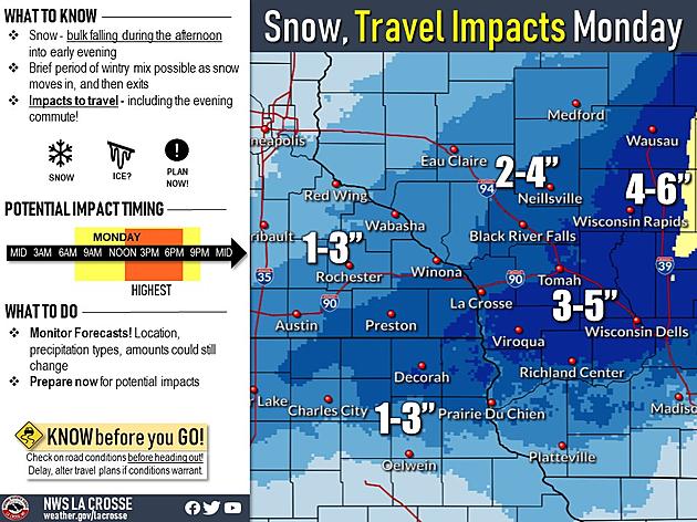Rochester&#8217;s Monday Drive Home Could Be Tricky