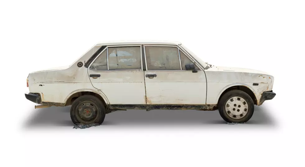 Old Car (Clipping Path Included)