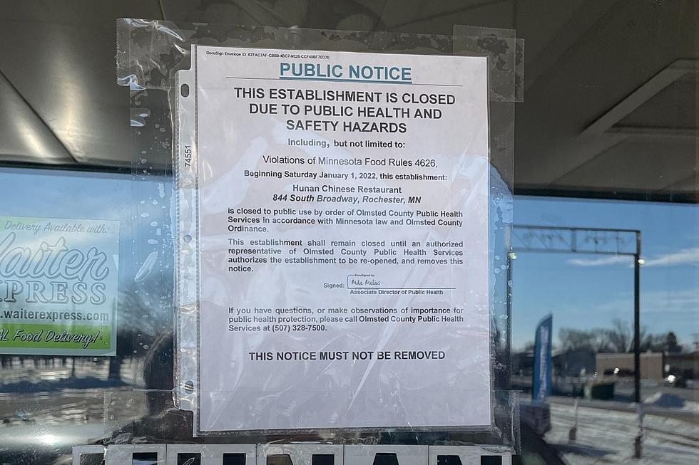 Popular Restaurant in Rochester Closed Due to Health Concerns