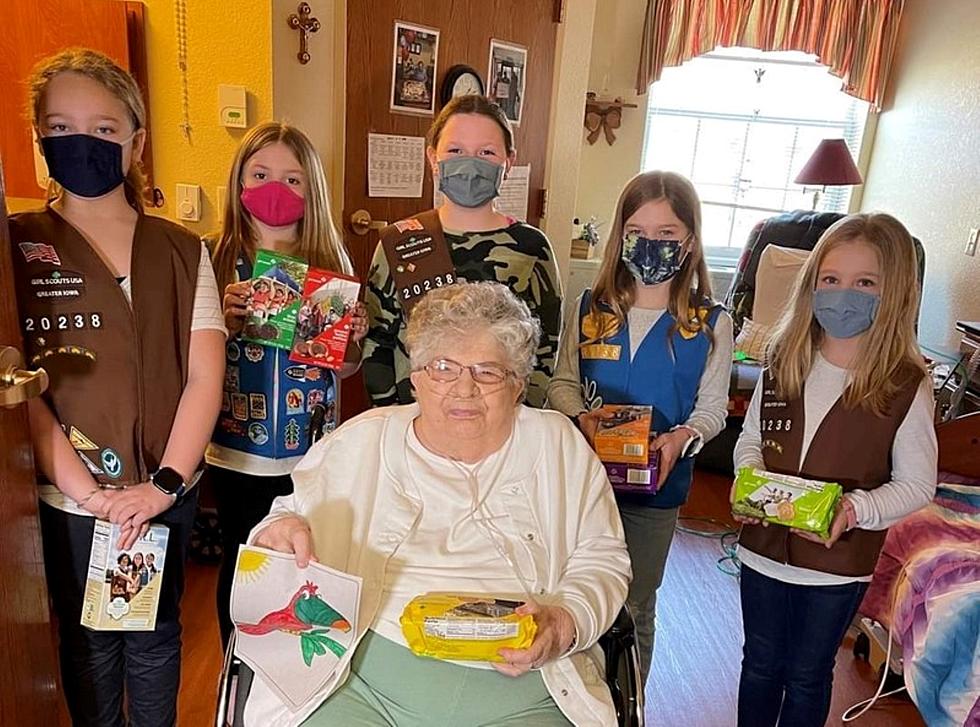 Loving Girl Scouts Deliver So Many Boxes of Cookies to Austin, Minnesota Nursing Home