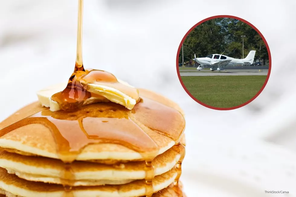 Come Hungry! Pancakes Being Served Inside Austin Airport Hangar