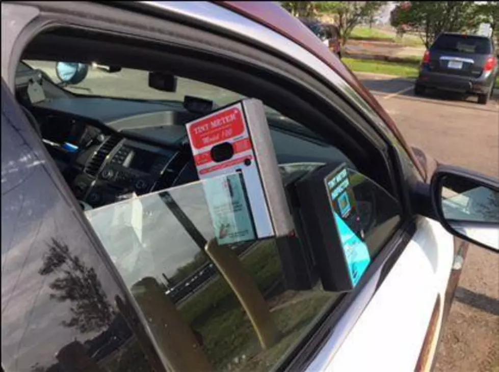 A meter used by the State Patrol determines the percentage of window tint on a vehicle. No vehicle in Minnesota may have any tint on the front windshield, and all drivers must comply with certain limitations on other windows. (Photo courtesy of Troy Christianson)