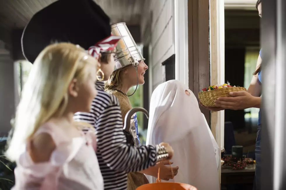 Children trick or treating