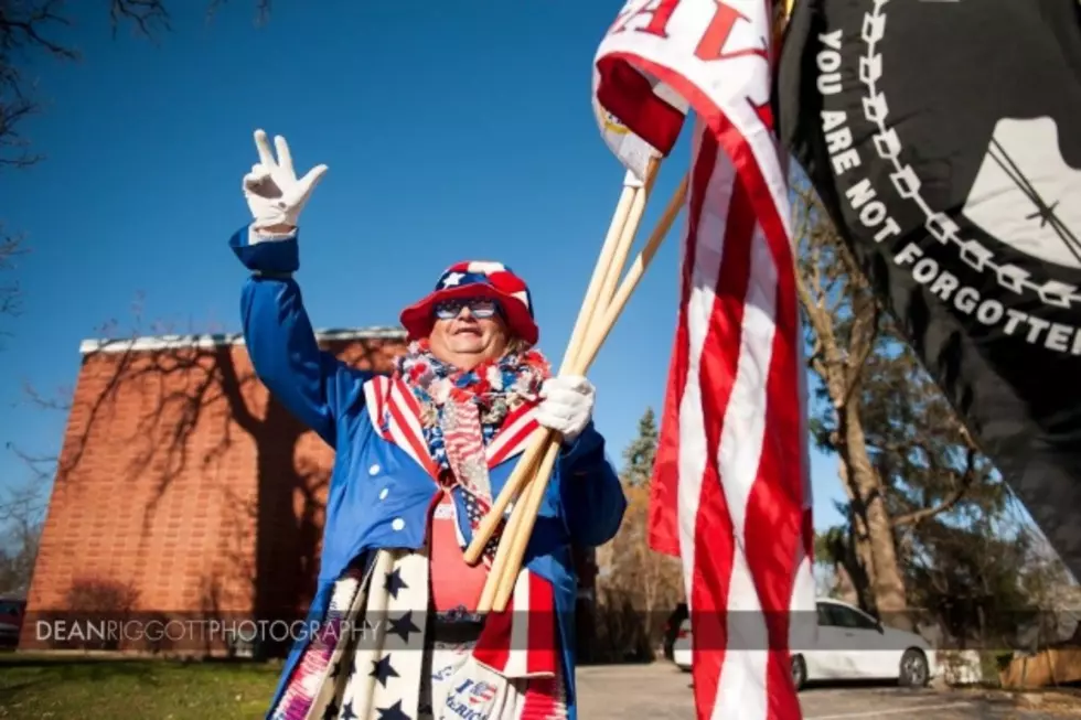 Please Support 2nd Street Flag Waving Guy&#8217;s Clothing Fund