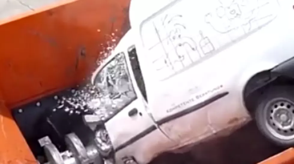 Badass Video of the Day: Industrial Shredder Eats A Van Whole