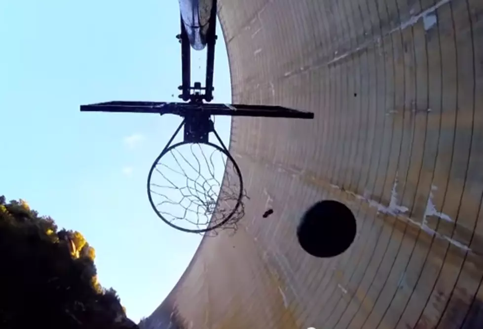 Watch a World Record 415-Foot Basketball Shot!