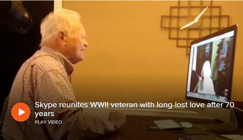 A WWII Veteran and Long Lost Love Reunite Over Skype