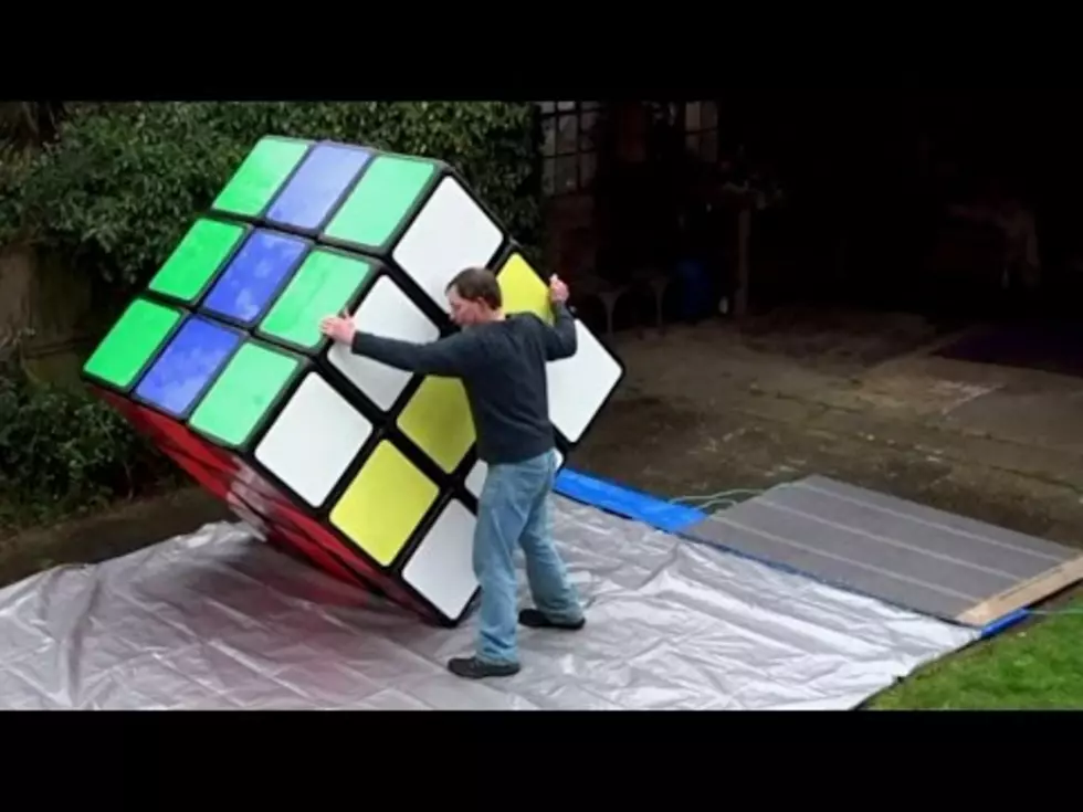 Giant Rubik&#8217;s Cube Takes Brains, But a Lot More Muscle to Solve it