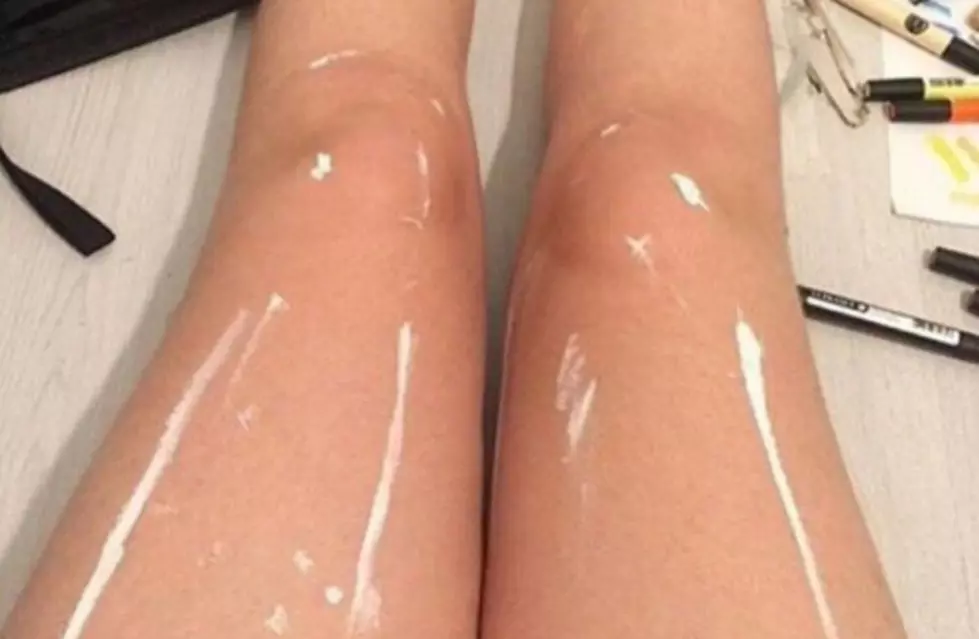 Are These Legs Oily, Or is it Just Some White Paint?