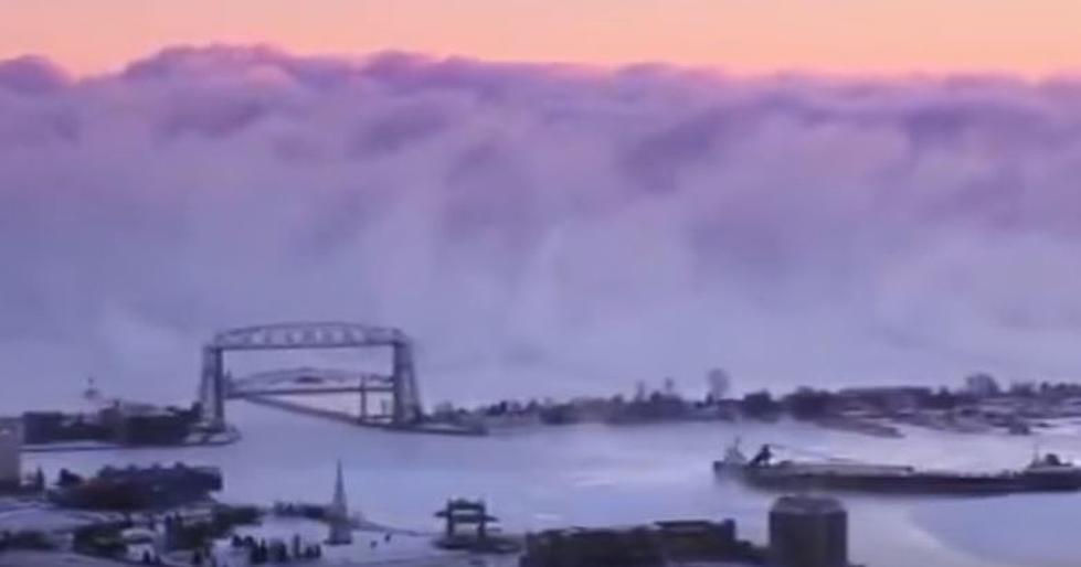 Watch Wall of Sea Smoke In Duluth