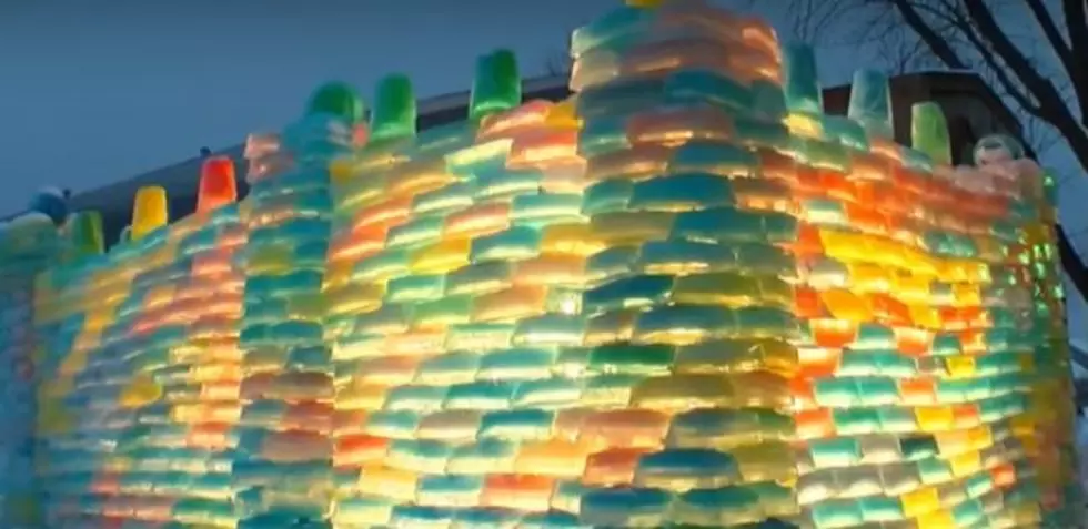 Minnesota Man Creates Ice Castle Outside His Home