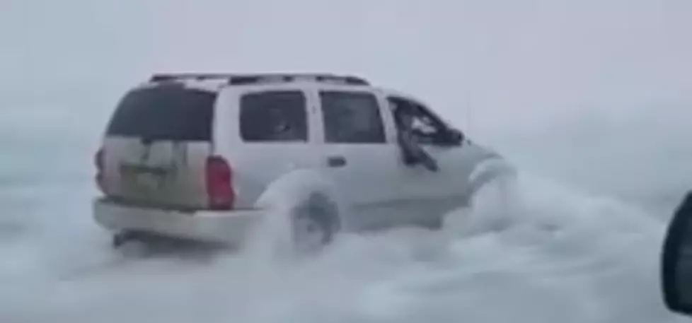 SUV Appears to Skip Across This Minnesota Lake and Miraculously Doesn&#8217;t Sink &#8211; [VIDEO]