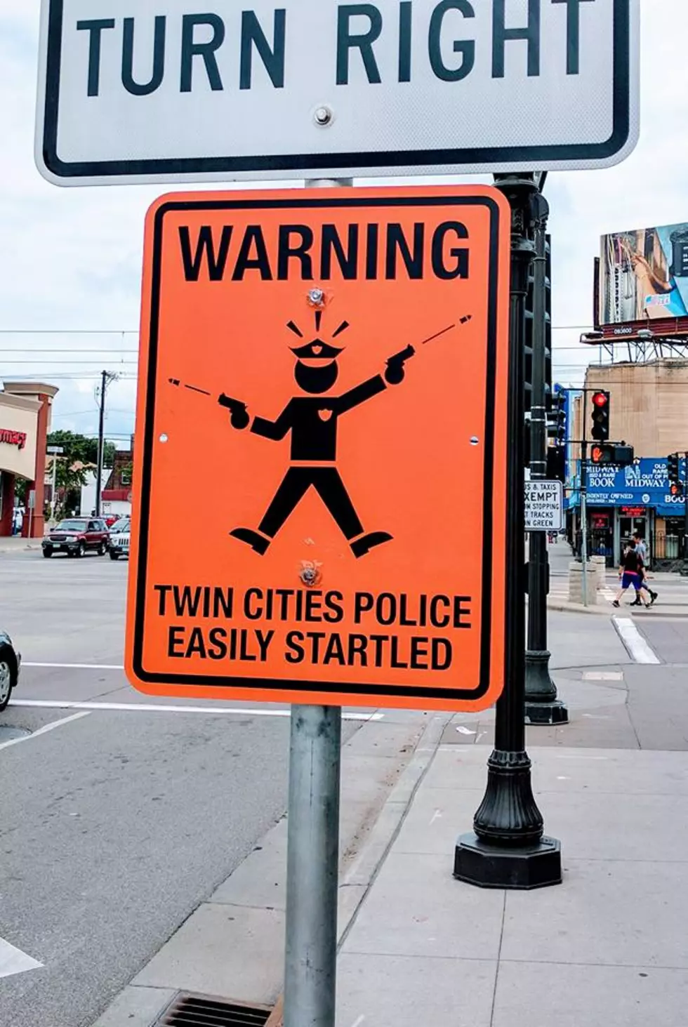These Fake Street Signs Mocking Police Have Been Popping Up Around Twin Cities