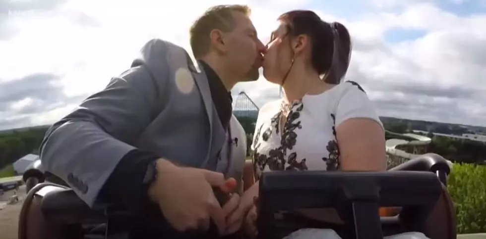 Couple Says I Do on Valleyfair Roller Coaster 