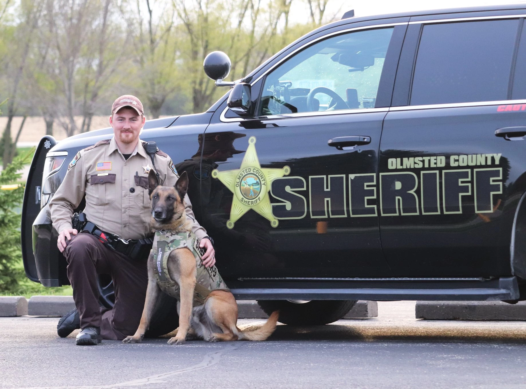 K-9 Police Minnesota Olmsted County Sheriff's Office Canine Unit Office & Dog 
