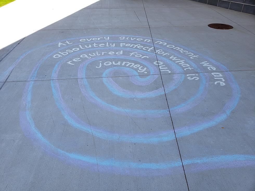 Rochester Artist Creates Inspiring Chalk Art Near St. Mary&#8217;s