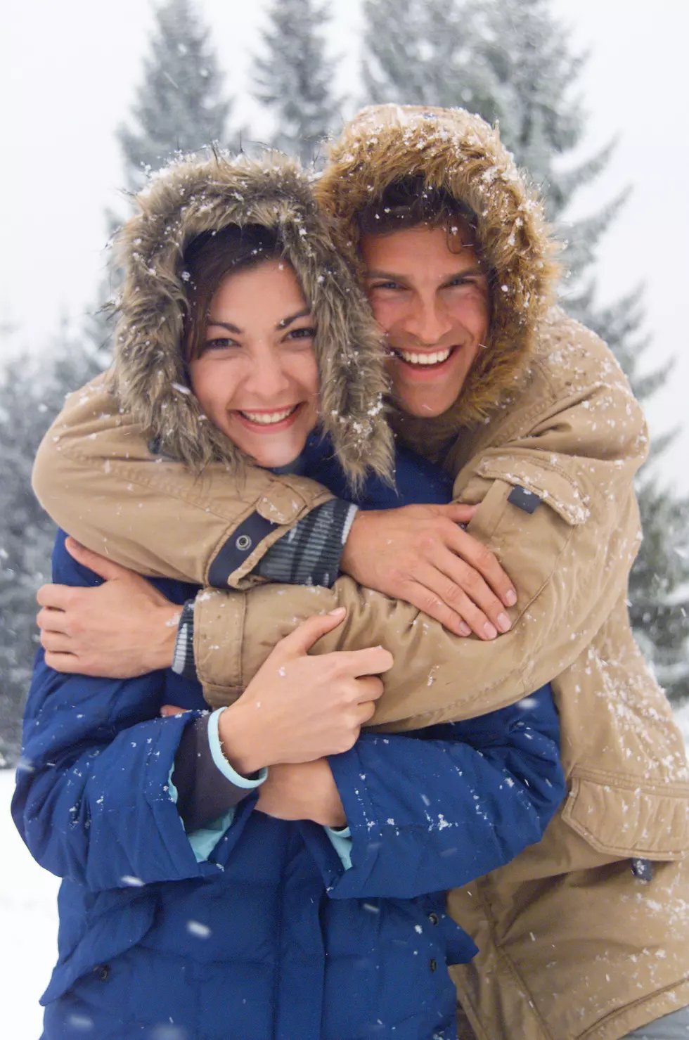 Young couple embracing