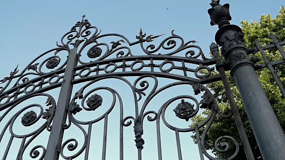 Old forged iron gate