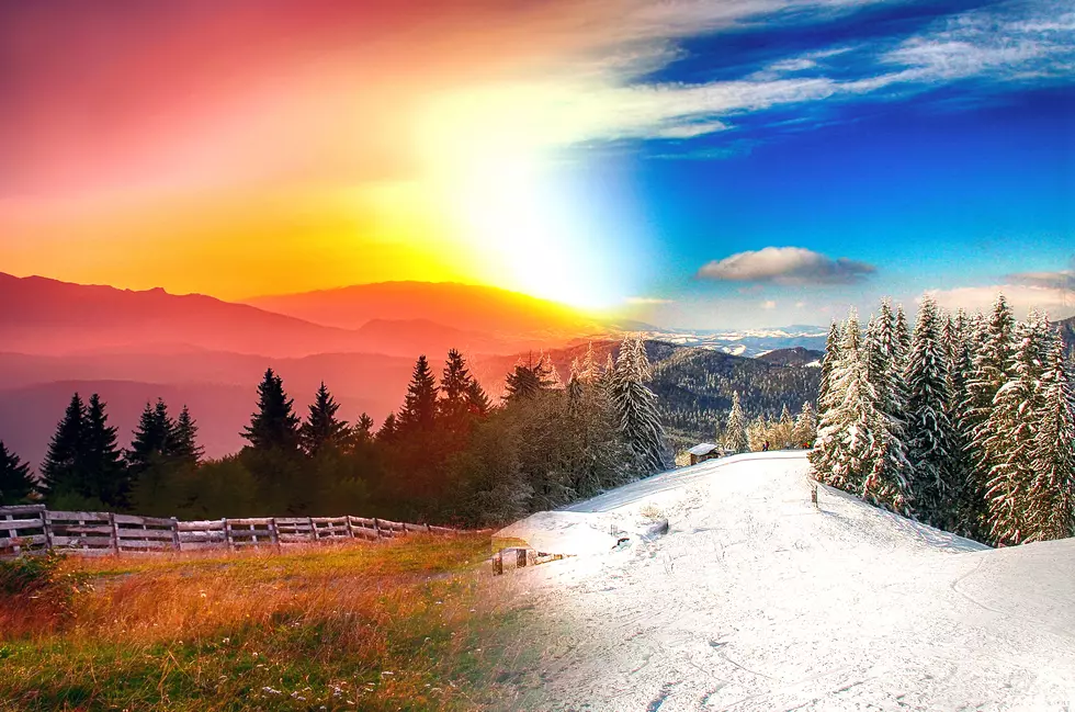 Beautiful landscape in four seasons