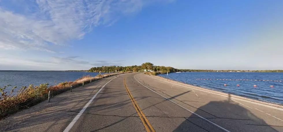 viewing 2 lakes from the road in alexandria, mn