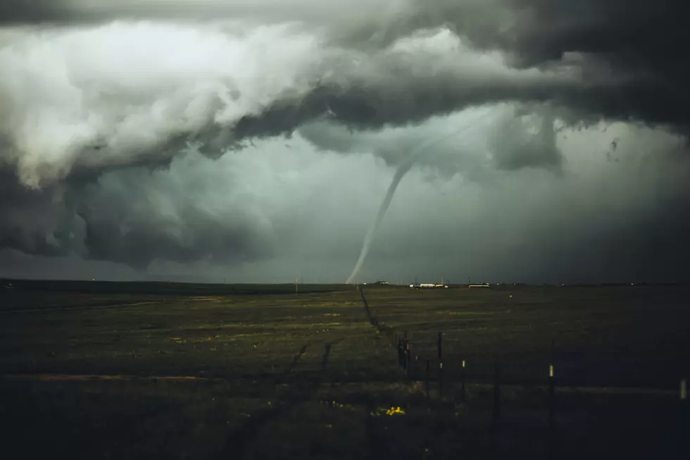 a tornado going through a field