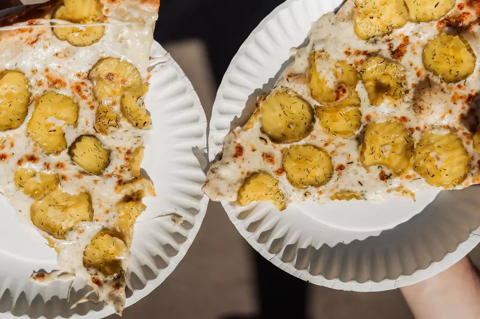 pickle pizza from rick's pizza at the minnesota state fair