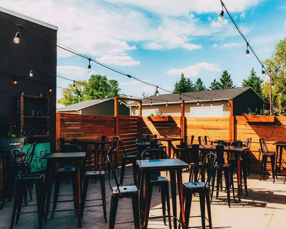 the patio at the farmers cellar cocktail bar in lakeville, mn