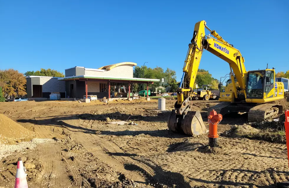 Construction of 7 Brew Coffee in Rochester
