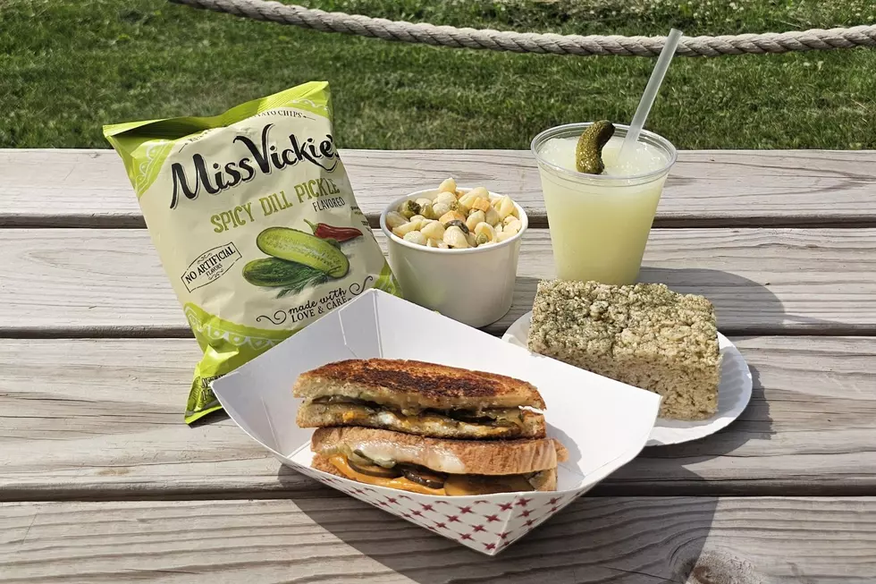 Pickle Lemonade Slushie and a Double Dill Double Cheese Grilled Cheese