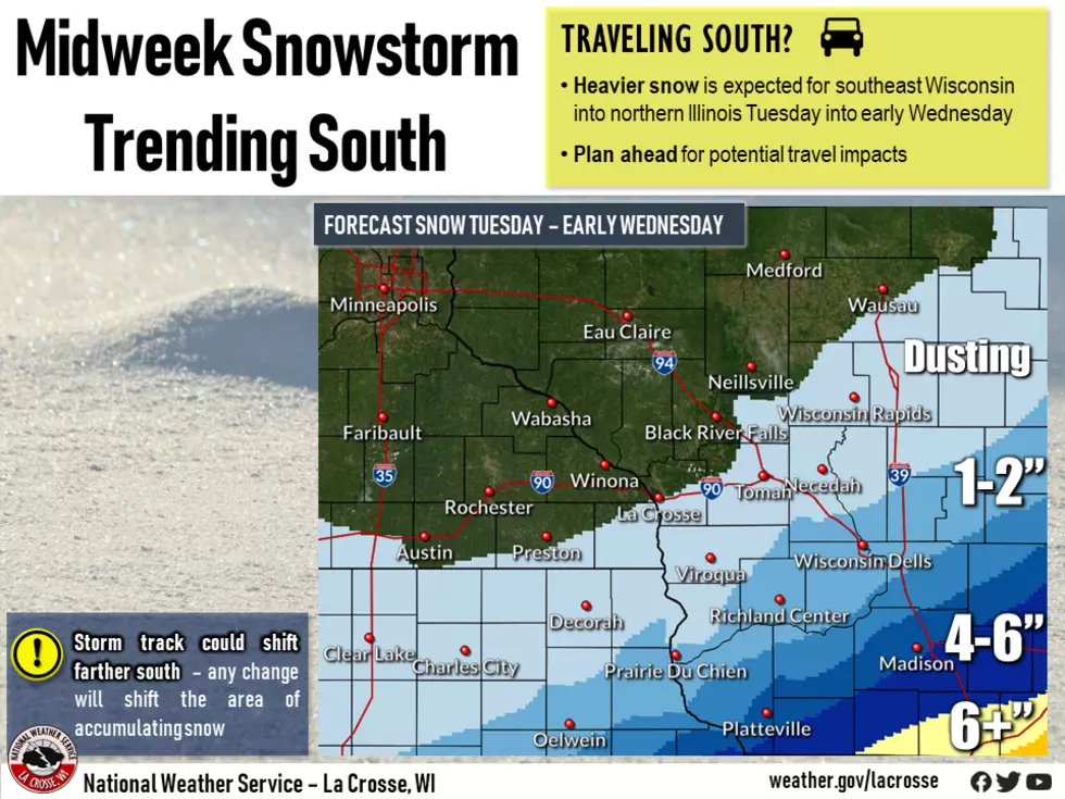 Snow Storm No More – Potential Snow Storm  Shifts South Of Southeast Minnesota