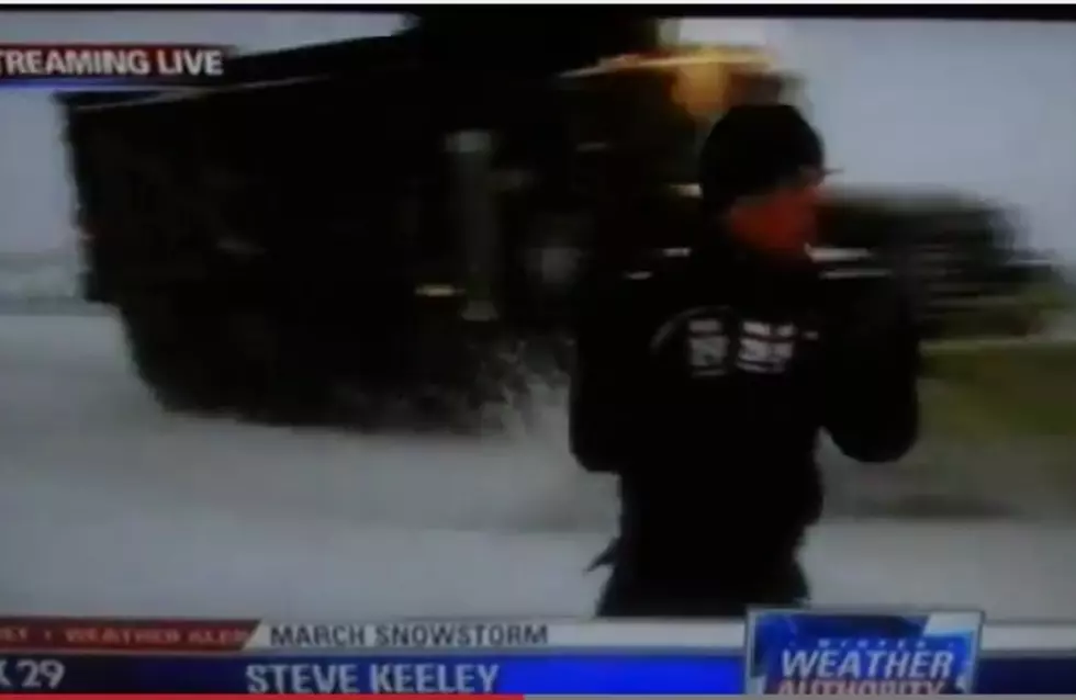 Snow Plow Shows Reporter Who’s Boss