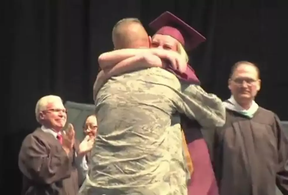 Military Dad Surprises Daughter at Graduation &#8211; (Video)