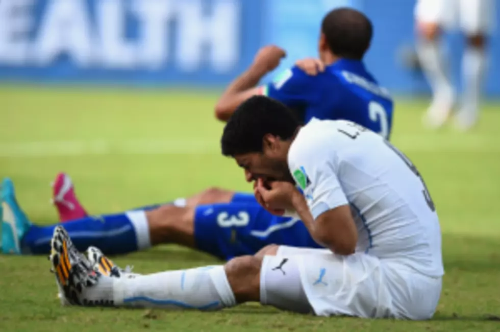 World Cup: Uruguay&#8217;s Suarez Bites Again&#8230;