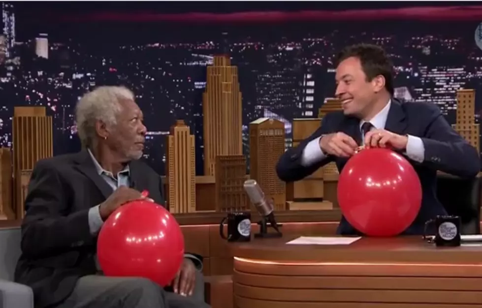 Morgan Freeman Does Jimmy Fallon Interview&#8230; On Helium! [Video]