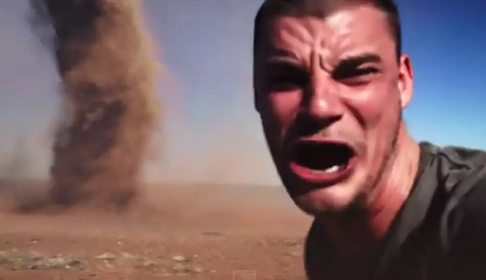 Crazy Man Takes Tornado Selfie- Video!