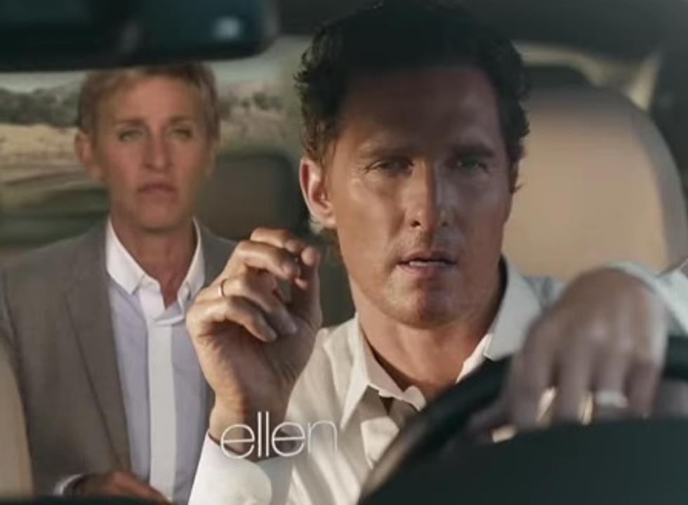 Ellen Hilariously Puts Herself In Matthew Mcconaugheys Lincoln Commercial 
